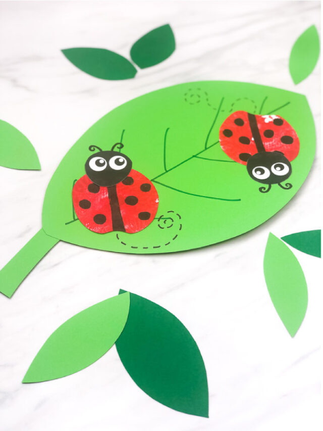 Apple Stamp Ladybug Craft For Kids Story