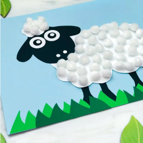 pom pom sheep craft toddlers