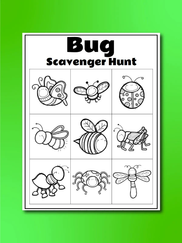 bug scavenger hunt