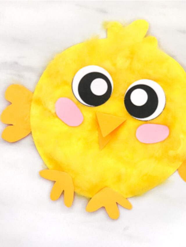 Easy Fluffy Chick Craft For Kids [Free Template] Story