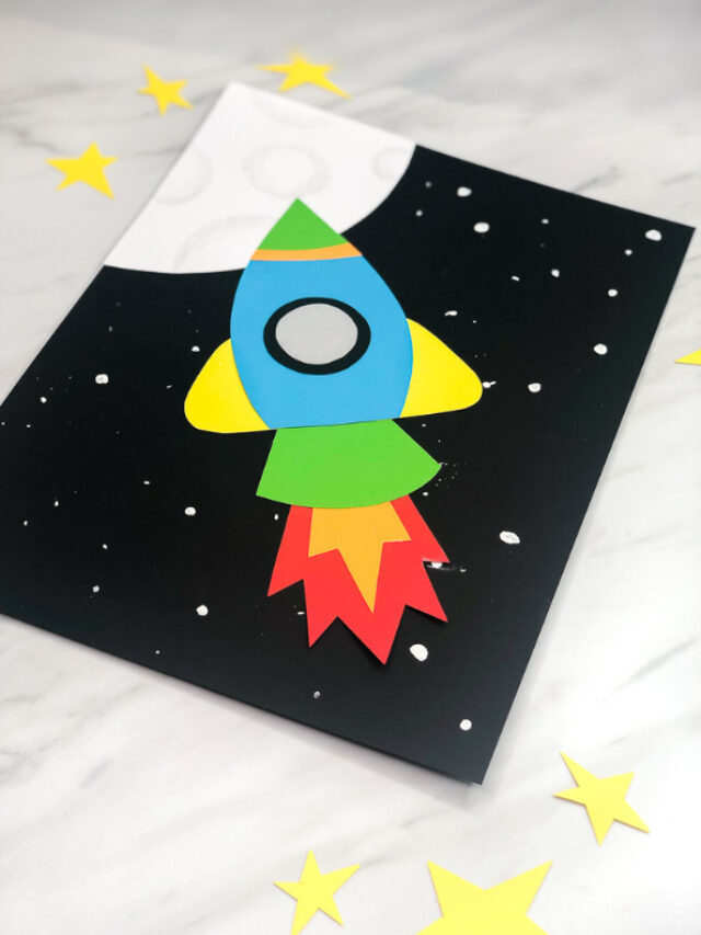 Simple & Fun Rocket Craft For Kids [Free Template] Story