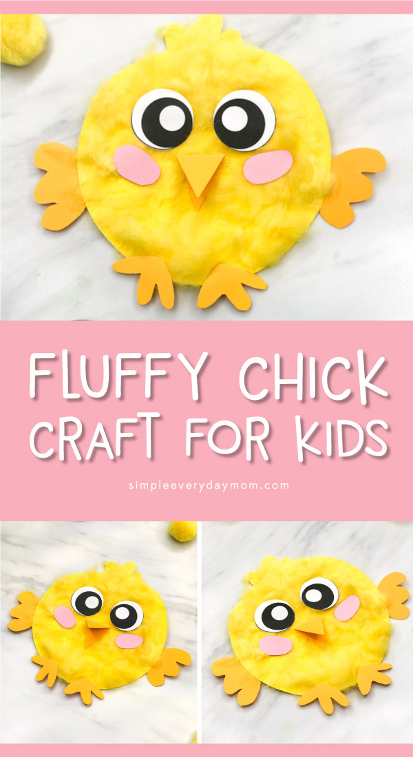 Chick Craft For Kids | This Easter or spring, have the kids make these adorable fluffy chicks. They're great for doing in preschool and kindergarten classrooms or at home with the toddlers! #kids #kidsactivities #kidscrafts #craftsforkids #kidsandparenting #teacher #teaching #teachingkindergarten #ece #earlychildhood #easter #eastercrafts #springcrafts
