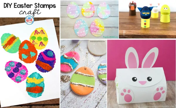 Easter Art Projects | Kids will have a blast making any one of these simple and fun Easter crafts. #kids #kidsactivities #easter #eastercrafts #bunnycrafts #chickcrafts #activitiesforkids #preschool #toddlers #prek
