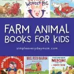 Farm Animal Books For Kids | Toddlers, preschool and kindergarten children will love reading these fun books all about farm animals! #kidsactivities #childrensbooks #kidsbooks #preschool #kindergarten #teachingkindergarten #toddler #prek #ece #earlychildhood #elementary