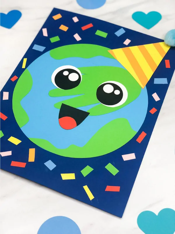 Planet Earth Craft For Kids | Make this fun handprint Earth craft to celebrate Earth Day! It's a simple idea for teaching kids! #earth #earthday #earthdaycrafts #kidscrafts #craftsforkids #preschool #prek #kindergarten #ece #earlychildhood #preschoolcrafts 
