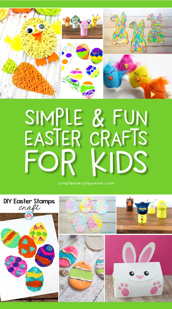 Easter Crafts For Kids | Toddlers, preschool, and kindergarten kids will love making these easy and simple Easter crafts. #kids #kidsactivities #kidscrafts #craftsforkids #preschool #kindergarten #ece #earlychildhood #teacher #teaching #eastercrafts #eastercraftsforkids 