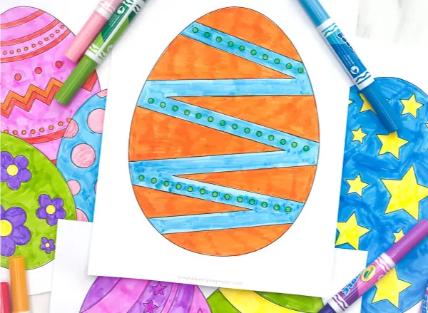 Easter Coloring Pages For Kids | Download these free printable Easter egg coloring pages that are simple and fun. They're great for toddlers, preschool, kindergarten and more! #easter #eastereggs #eastercoloringpages #coloringpages #coloring #coloringpagesforkids #kidsactivities #kidscrafts #craftsforkids #kidsactivity #toddlers #preschool #preschoolers #preschoolactivities #classroom #kids