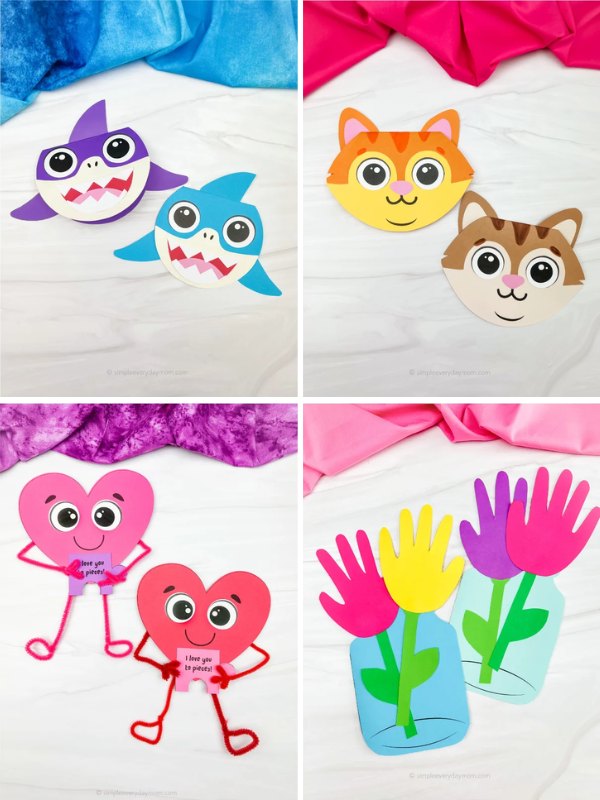 Collage image of Simple Mothers Day Crafts