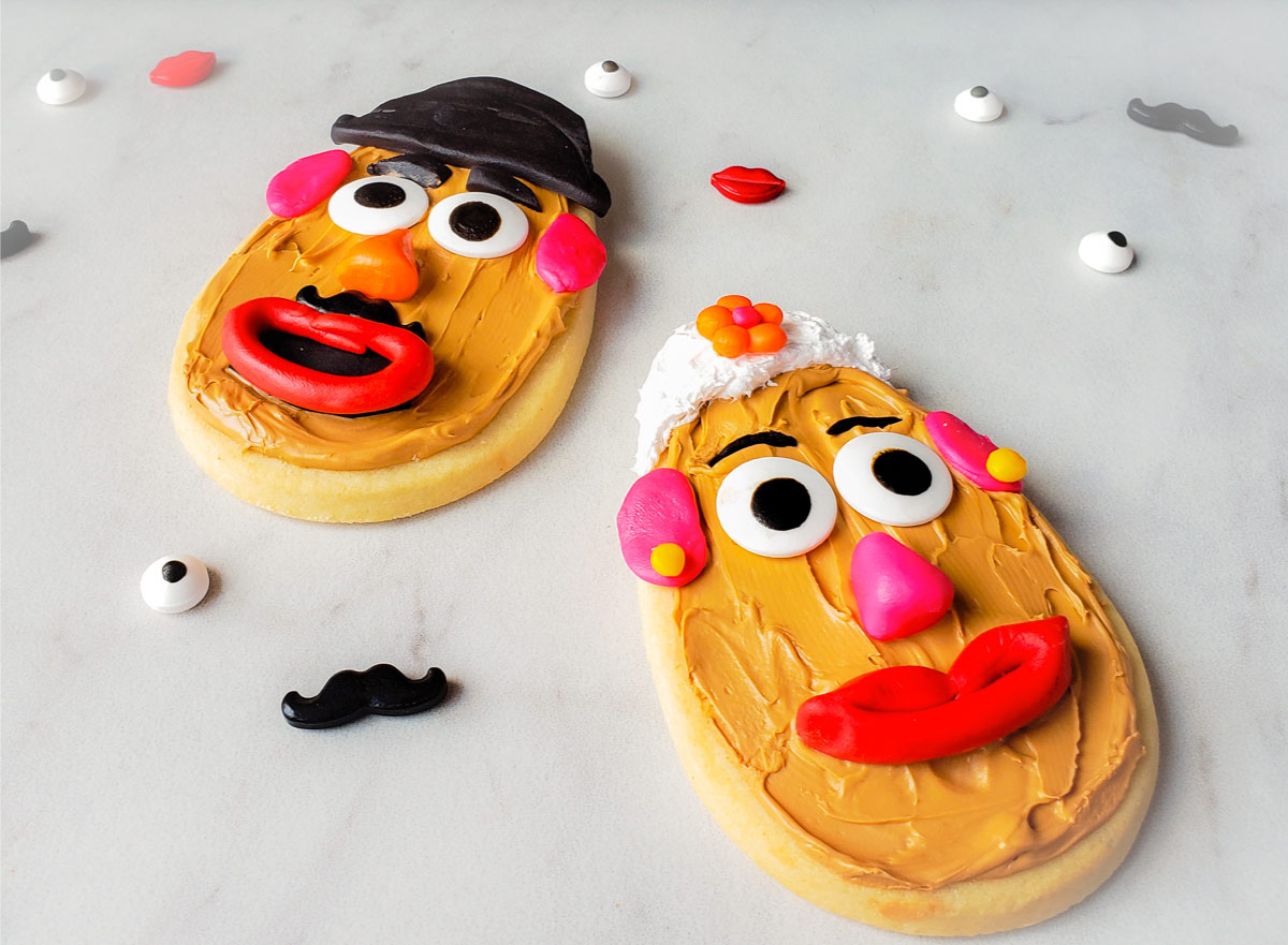 DIY Mr. & Mrs. Potato Head Cookies From Toy Story
