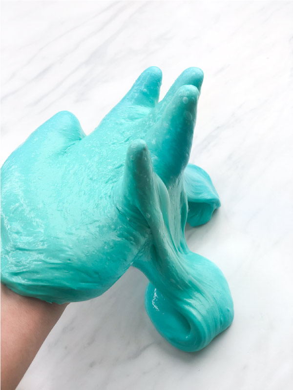 slime oozing off of hand