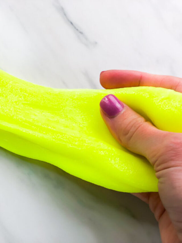 Neon Slime Recipe With Contact Lens Solution Story