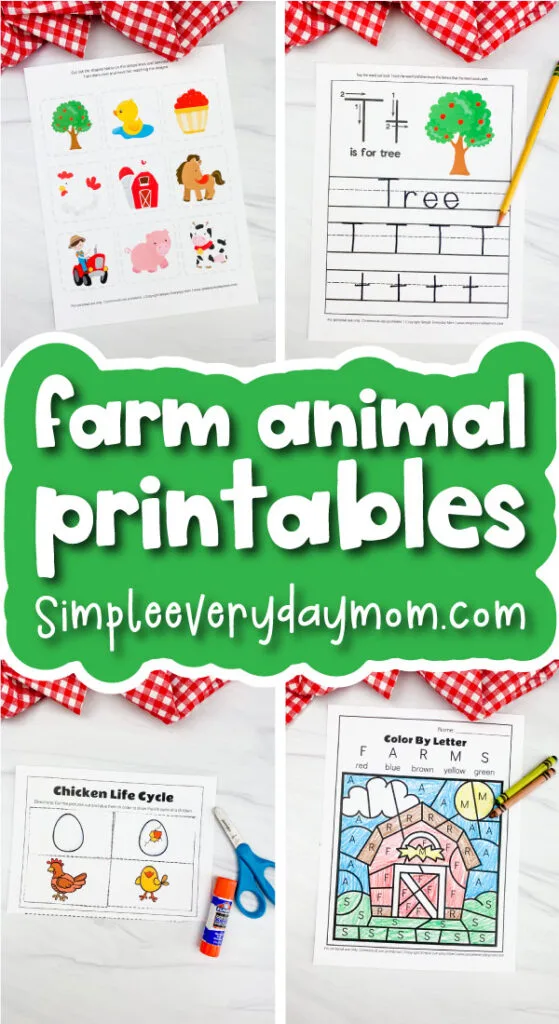 Farm Animal Printables For Preschool