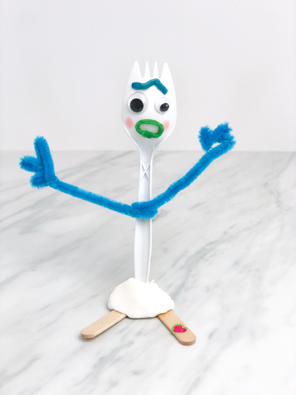 homemade toy from a spork 