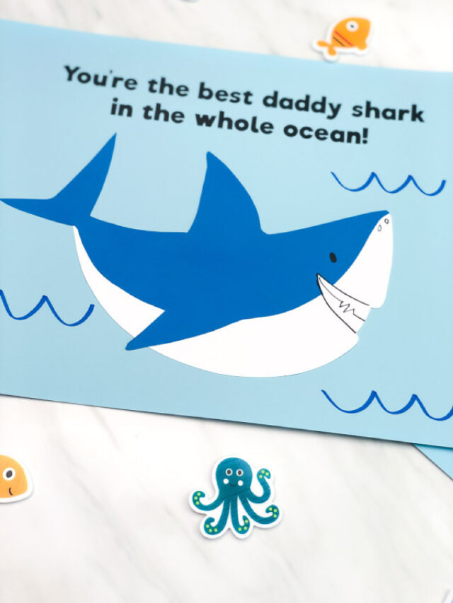 Easy Paper Shark Craft For Kids [Free Template] Story
