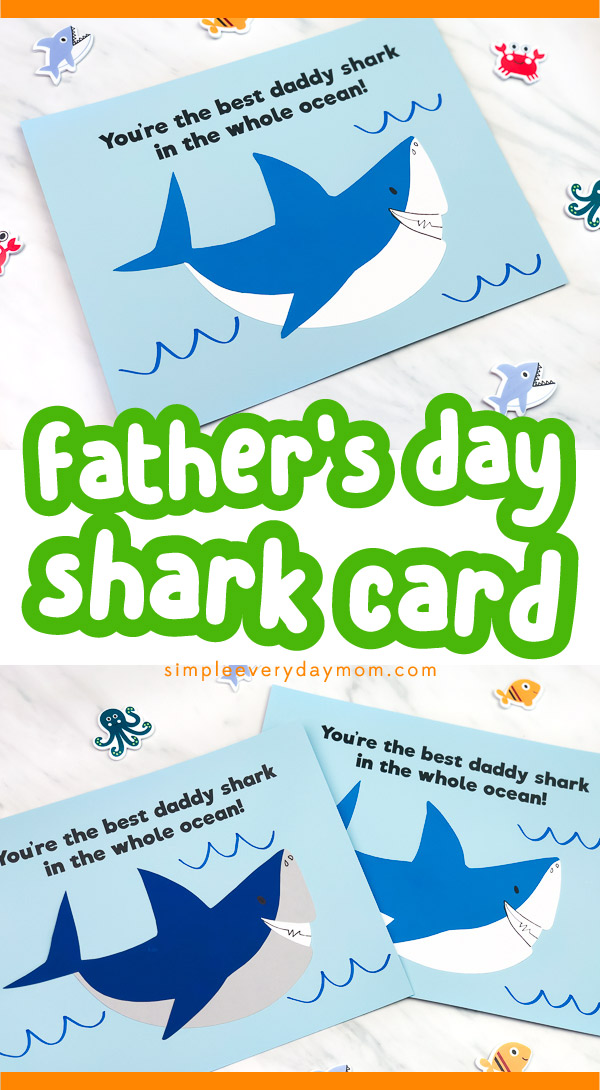 Funny Daddy Shark Fathers Day Card from The Baby Shark Song! 