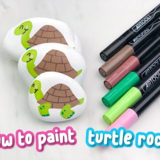 How To Make Easy Turtle Painted Rocks For Kids 