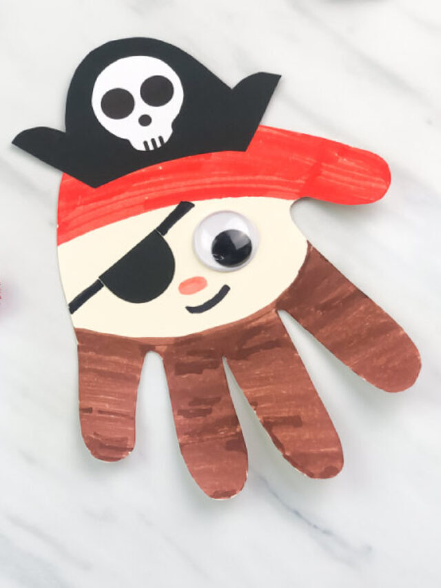 Handprint Pirate Craft For Kids [Free Template] Story