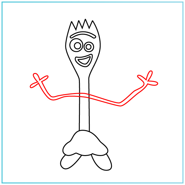 How To Draw Forky From Toy Story 4