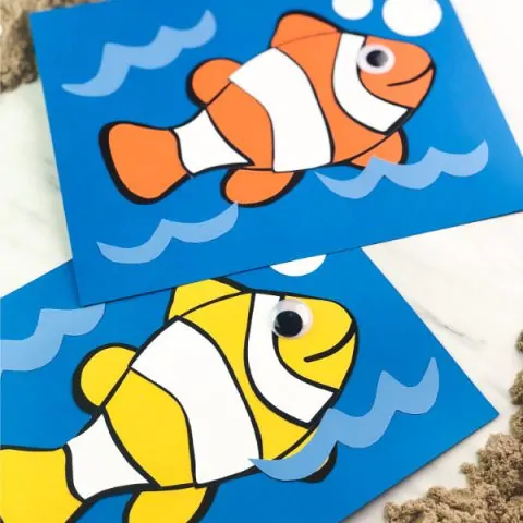 clownfish paper craft for kids