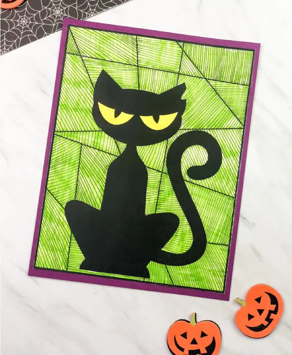 black cat art project for kids