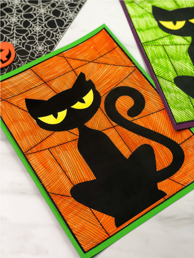 Halloween Black Cat Craft For Kids Story
