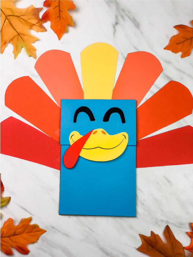 Paper Bag Turkey Craft For Kids [Free Template] Story