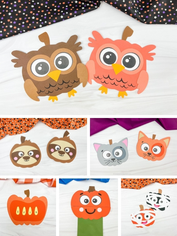 pumpkin crafts for kids image collage