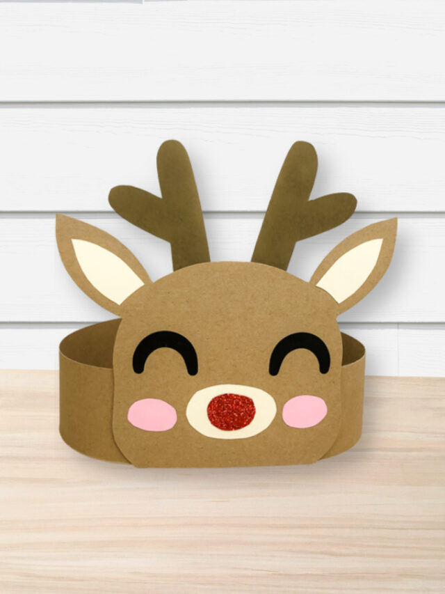 Reindeer Headband Craft For Christmas [Free Template] Story