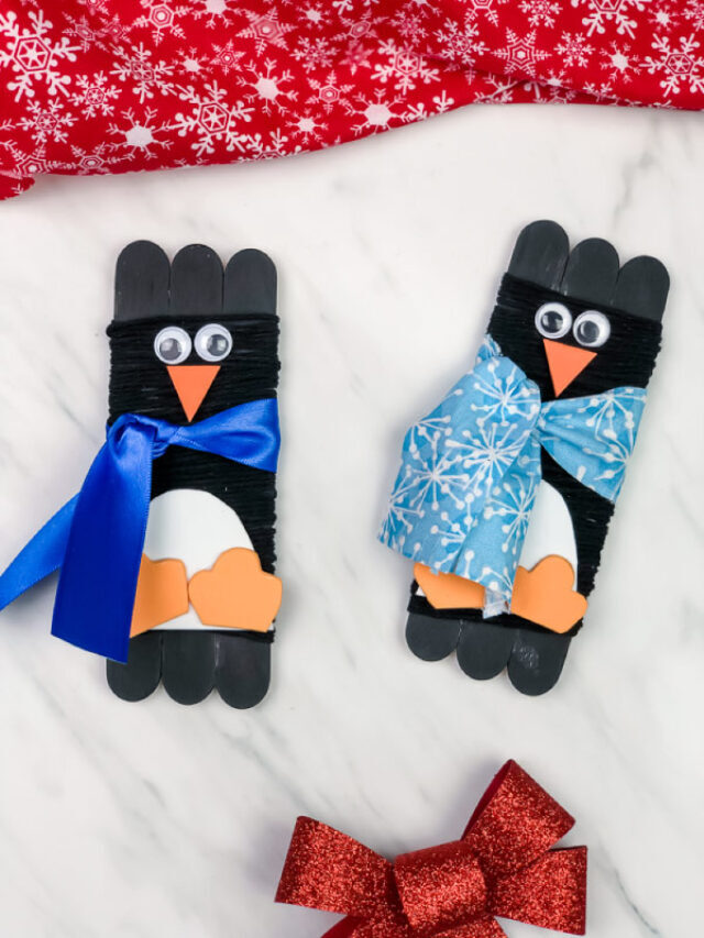 Popsicle Stick Penguin Craft Story