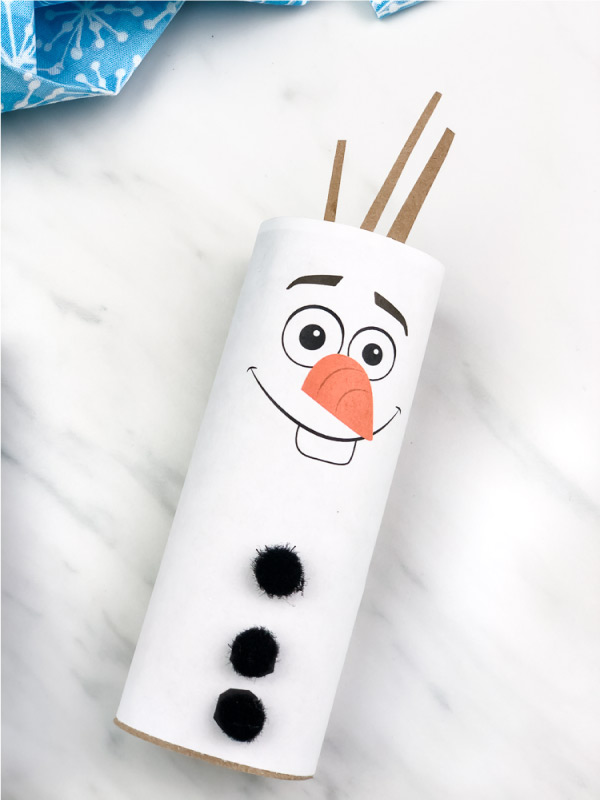 Frozen Crafts, Activities, Workbooks, Worksheets featured by top US Disney blogger, Marcie and the Mouse: recycled olaf craft for kids 