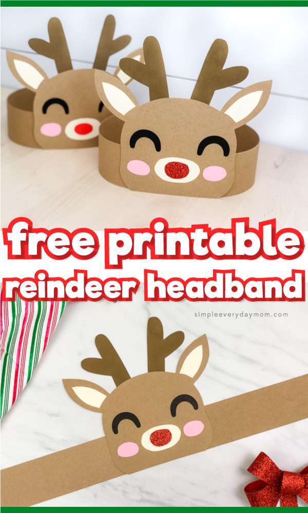 Reindeer Headband Craft For Christmas [Free Template]