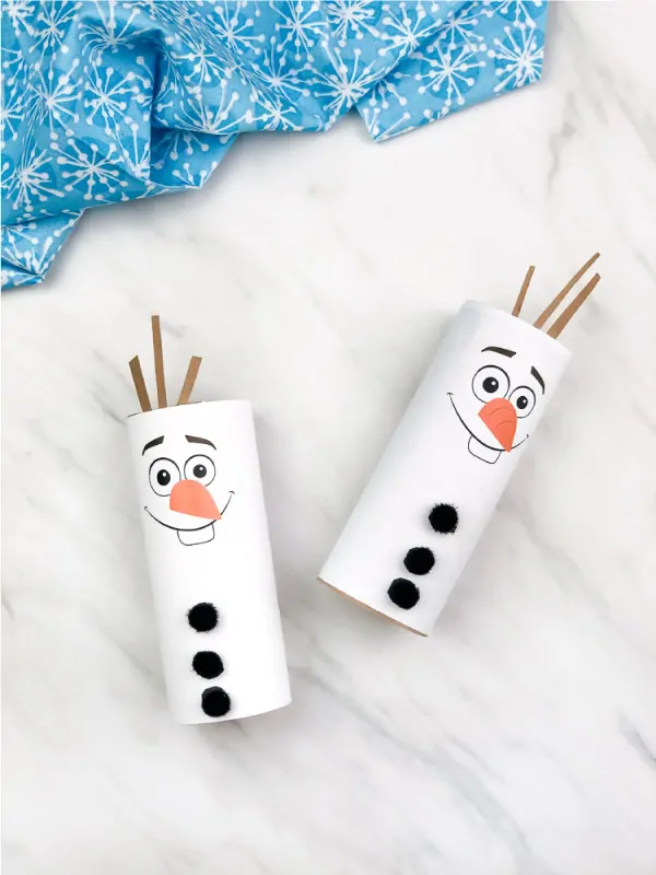 toilet paper roll Olaf craft
