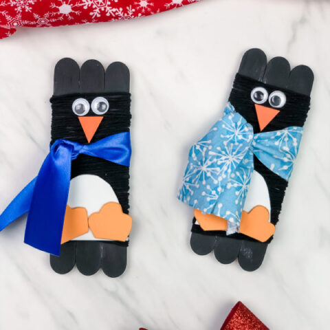 winter penguin craft