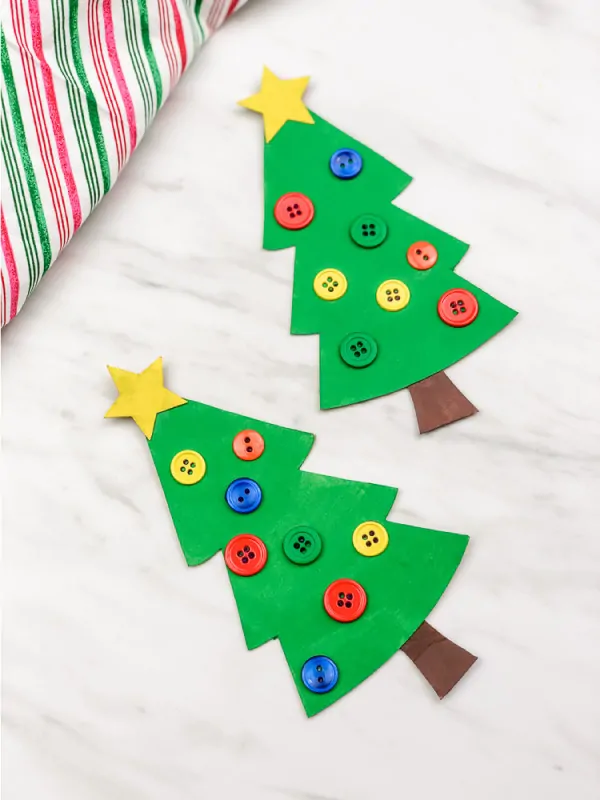 easy Christmas tree craft for preschool