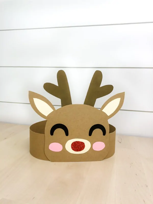 Reindeer Headband Craft For Christmas Free Template