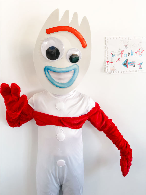 Forky costume 