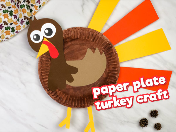 paper plate turkey craft 