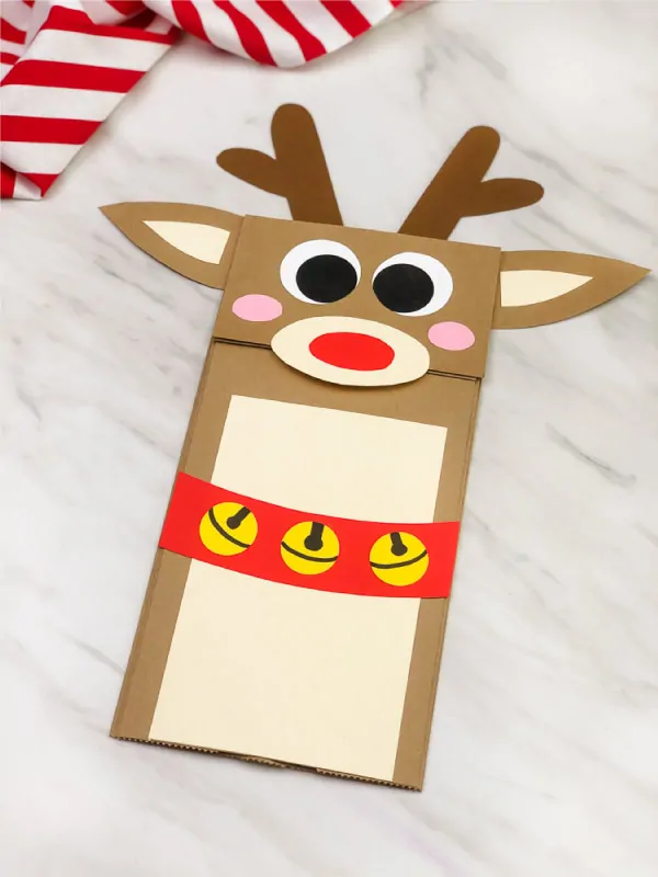 paper bag reindeer craft