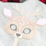 Colored in reindeer mask