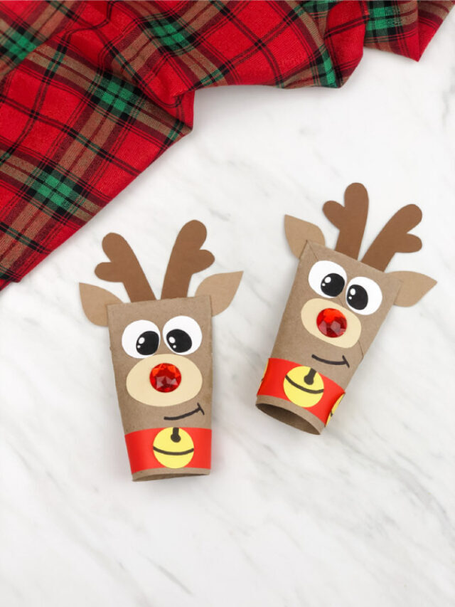 Toilet Paper Roll Reindeer Craft [FREE Template] Story