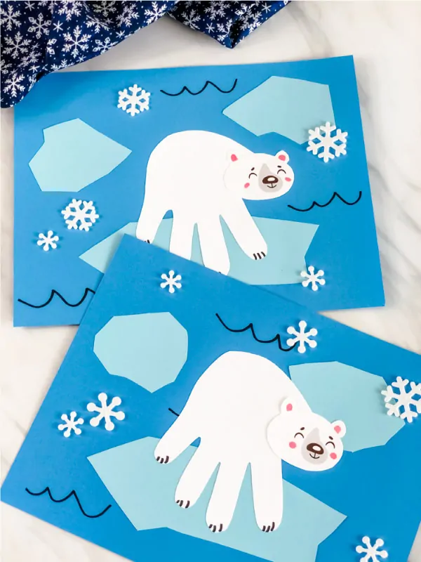 arctic animal paper craft