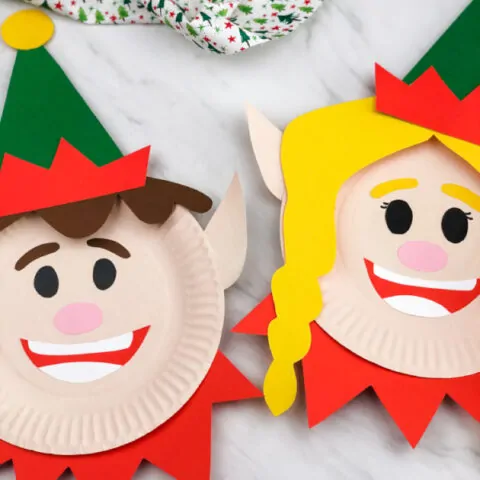 Paper Plate Elf Craft For Kids