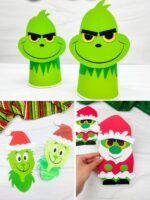 17 Fun Grinch Christmas Crafts For Kids [Free Templates Included]