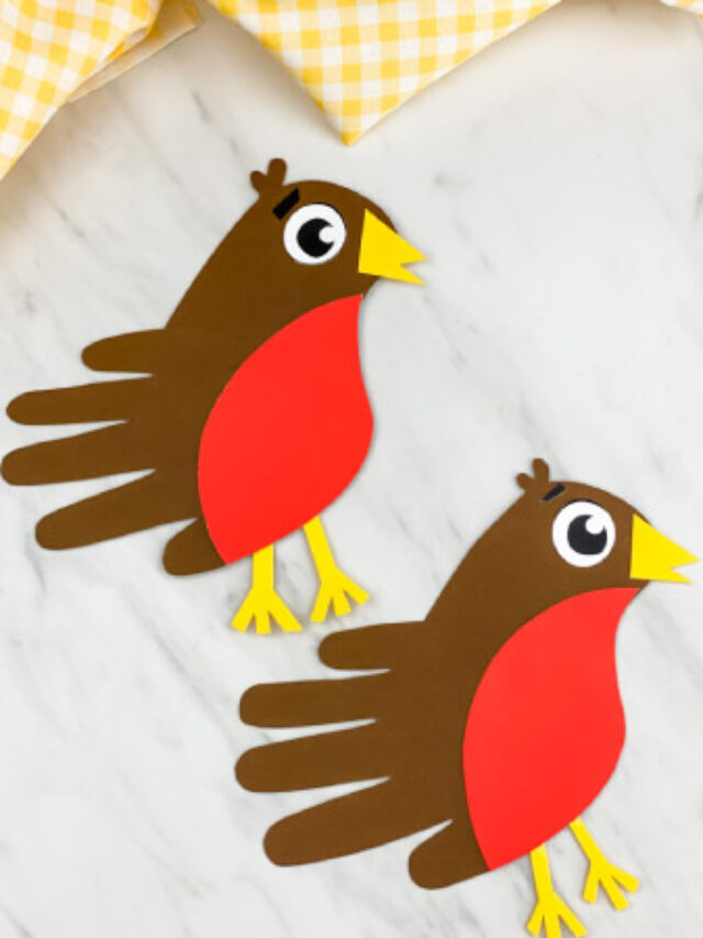 Robin Handprint Craft For Kids Story