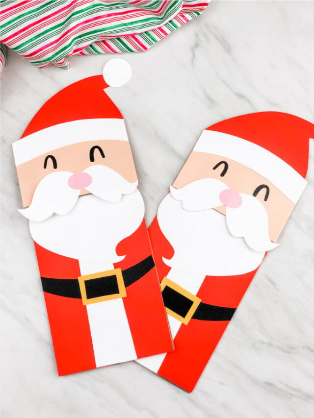 Santa paper bag craft