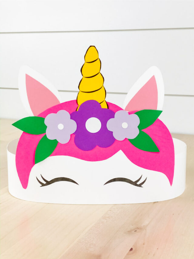paper unicorn headband craft