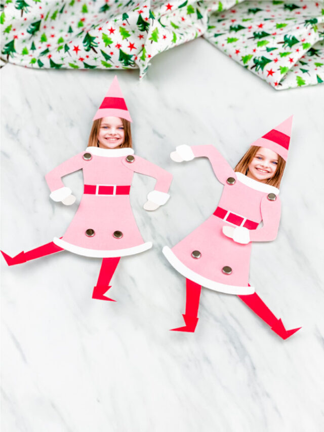 Jovie The Elf Photo Craft For Kids [Free Template] Story
