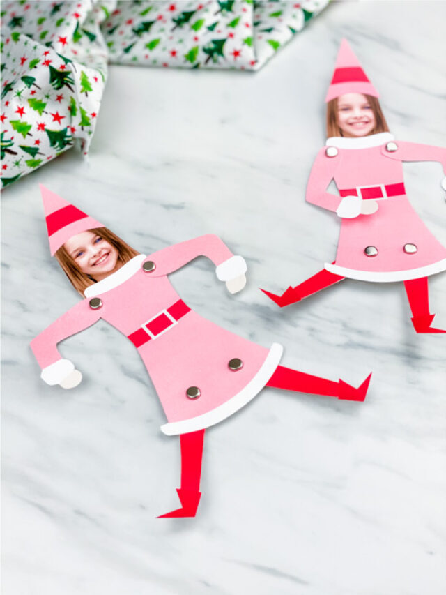 Jovie The Elf Photo Craft For Kids [Free Template] Story