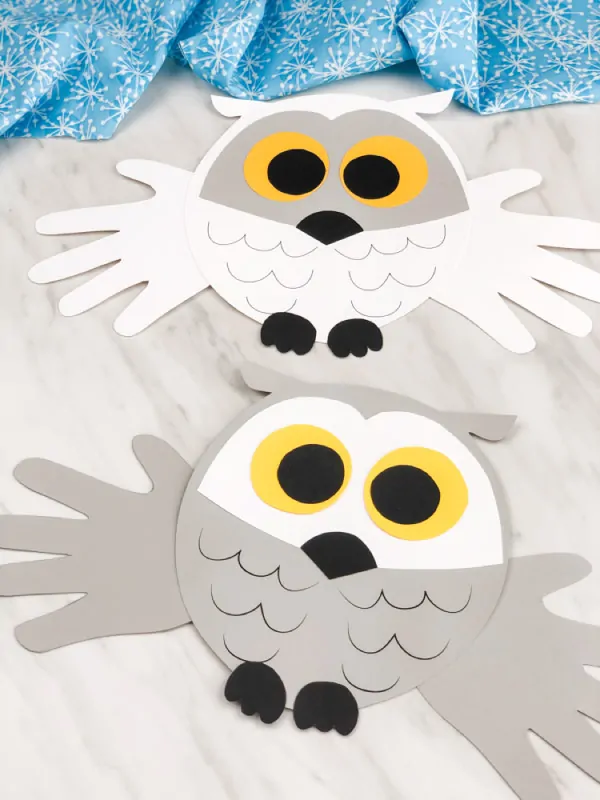 easy handprint owl craft for toddlers