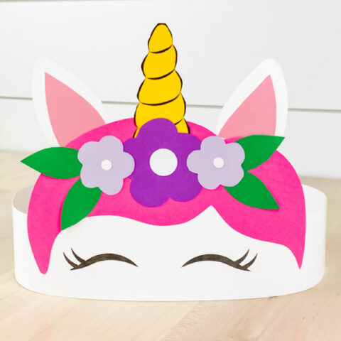 paper unicorn headband craft